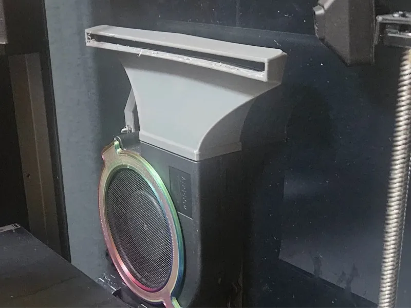K1 K1C Max - Conducto del ventilador auxiliar más ancho y silencioso