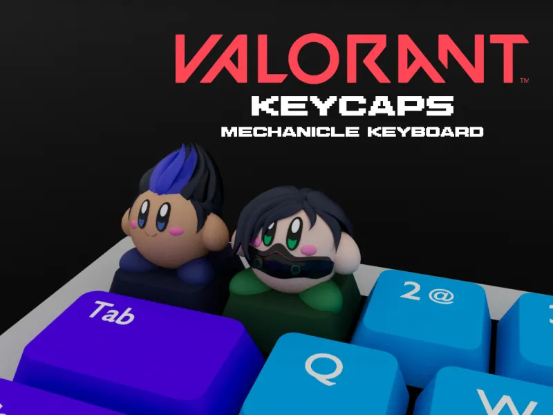 KIRBY X VALORANT KEYCAPS 06