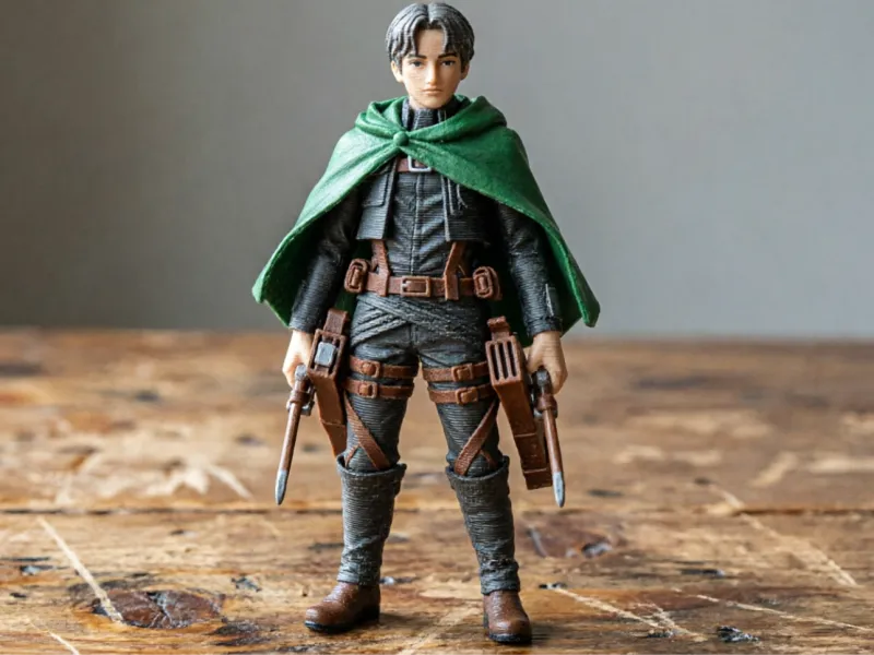 กัปตันลีไว อัคเคอร์แมน - Attack on Titan อะนิเมะฟิกเกอร์พิมพ์ 3D
