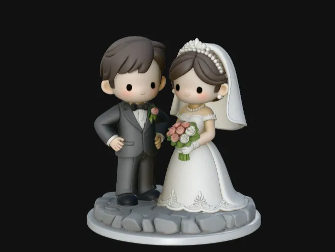 Topo de bolo Casamento