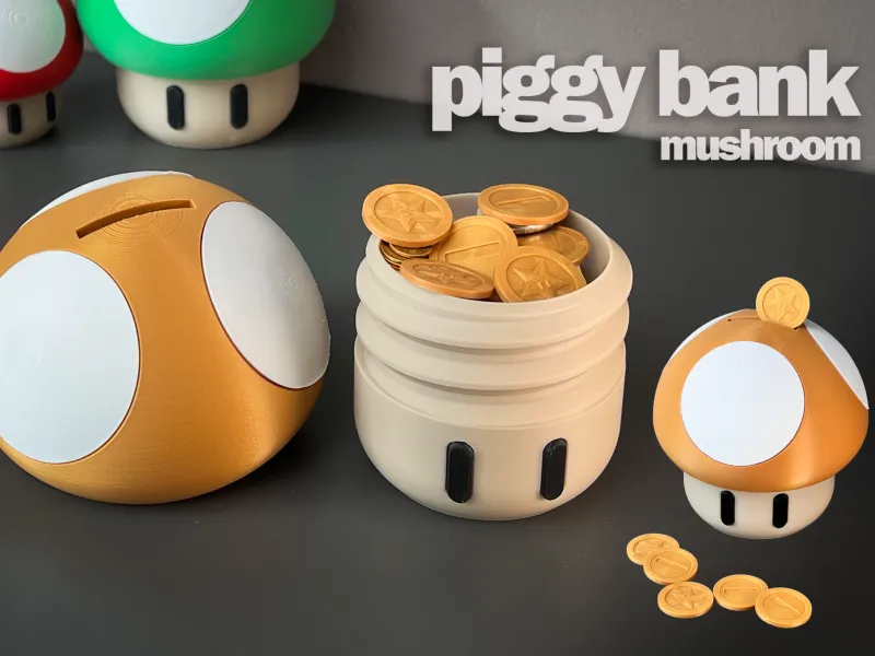 Superpilz Sparschwein Spardose