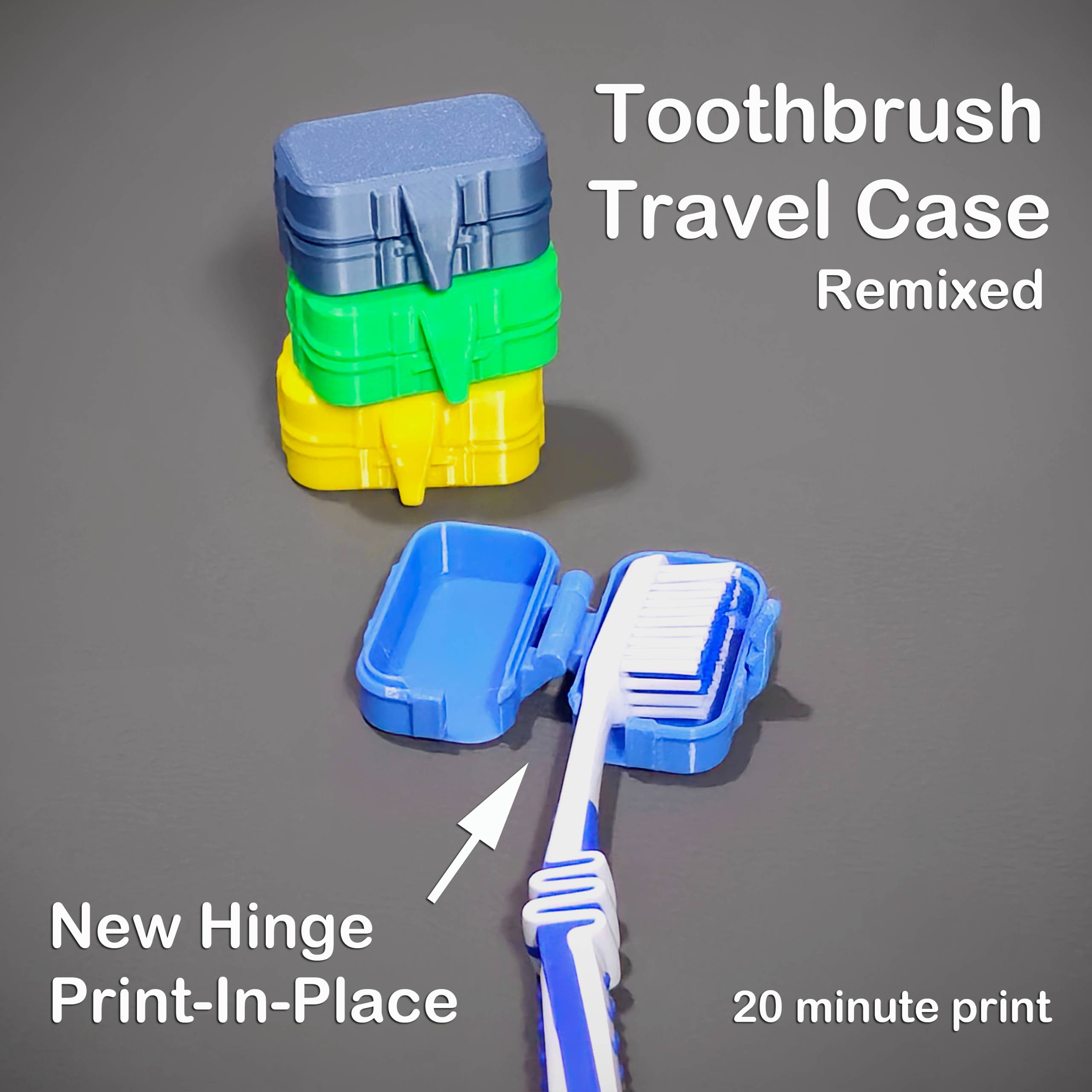 Toothbrush Travel Case - PrintInPlace