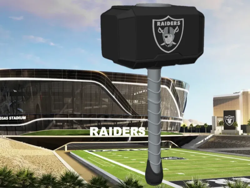 Raiders Thor Hammer Las Vegas nfl