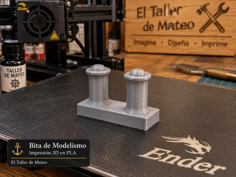 Bita de Modelismo – Amarre Náutico 3D
