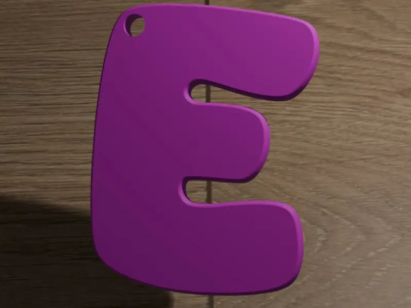 Llavero letra E