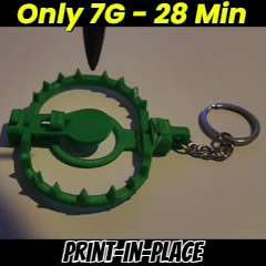 Mini Bear Trap – Print-in-Place 3D Printable Mechanical Trap