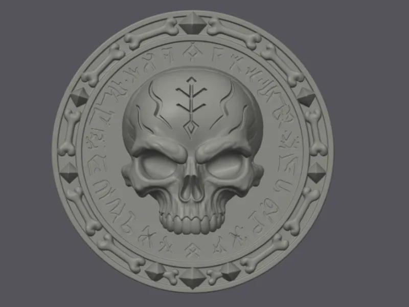 Medallion Skull Arcane