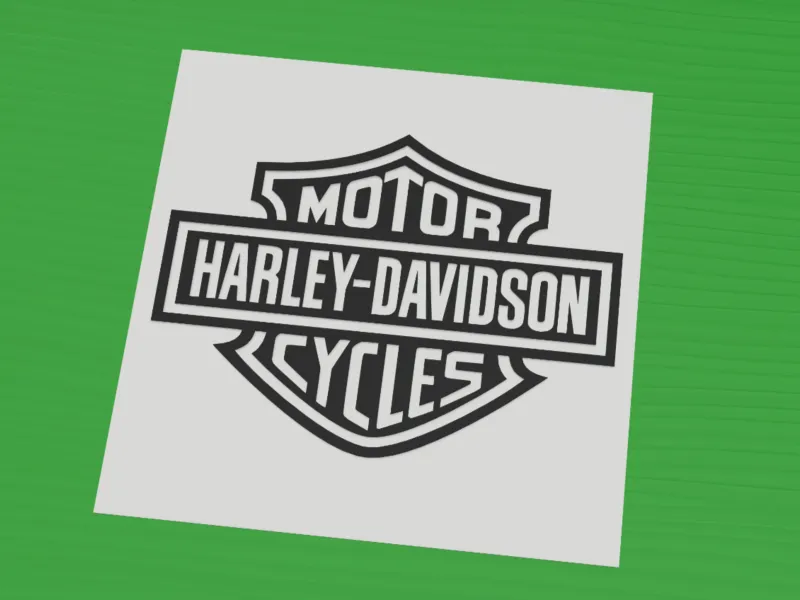 Harley-Davidson bar and shield outline