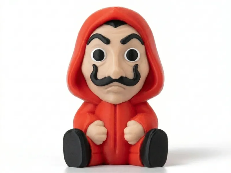 Cute Money Heist Toy - Keyring - Charm - Support Free