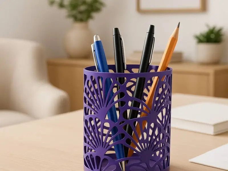 cylindrical pen holder