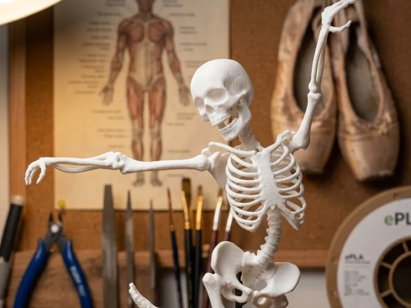 Ballet Dance Skeleton
