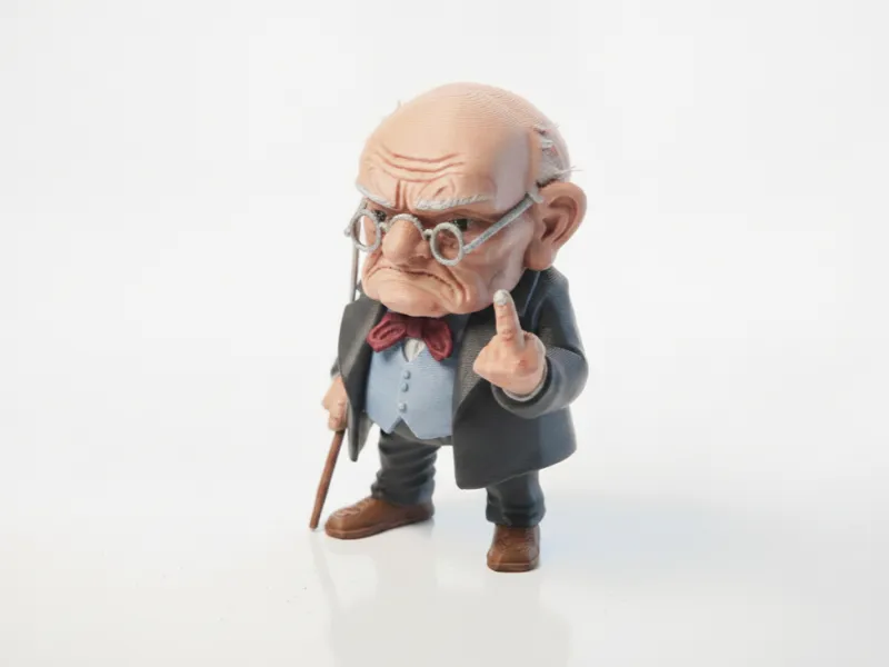 FU Old Man Figurine Miscellaneous 3D Printable