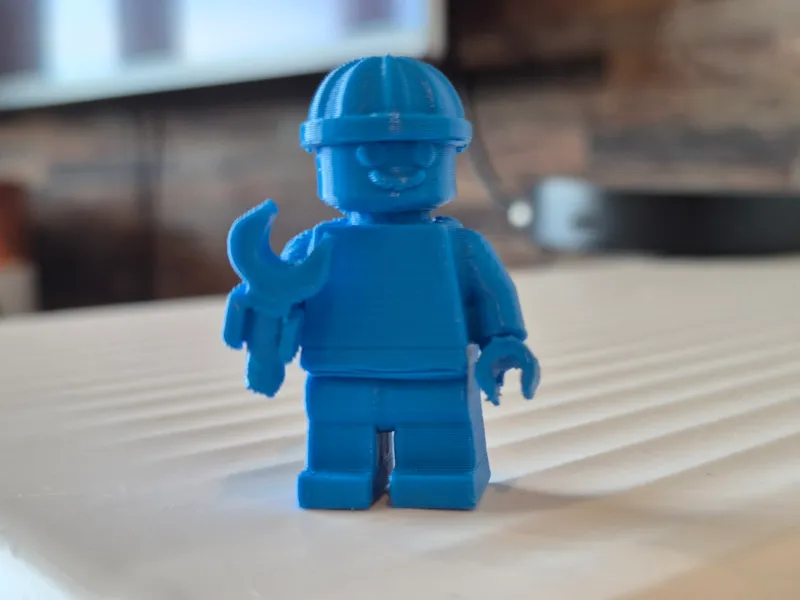 Style bloc lego personnage homme chantier