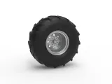 Front wheel from Mud dragster Version 4 Scale 1:25-0