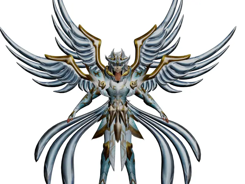 Saint Seiya God Jupiter Zeus Mid Poly 3D Model Games