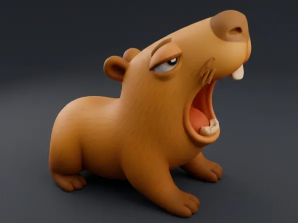 lazy capybara