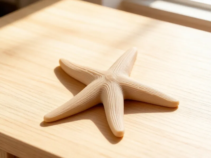 AI-gegenereerd zeester bureauornament 3D-printmodel