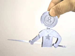 Articulated 8-Ball Star