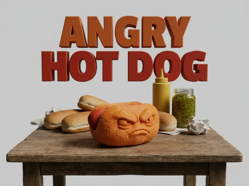 Wütender Hotdog (Kostenlose kommerzielle Lizenz)