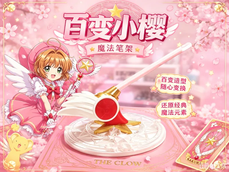 百变小樱魔法阵笔架