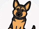 German shepherd key chain-0
