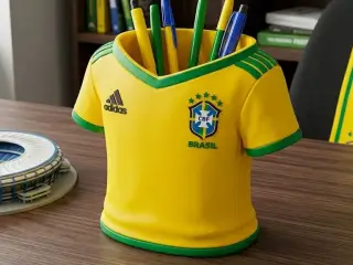 BRASIL FOOTBALL NATIONAL TEAM PEN HOLDER