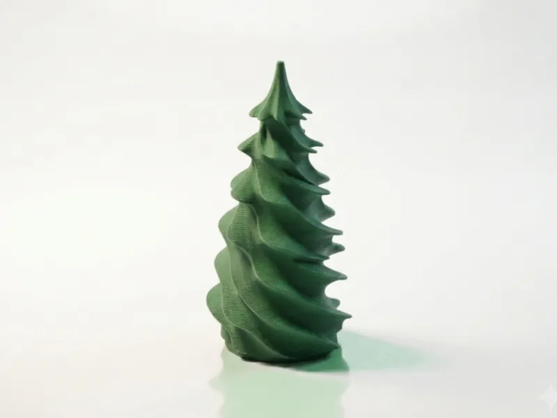 Abstract Pine Tree Sculpture Decorative 3D Printable