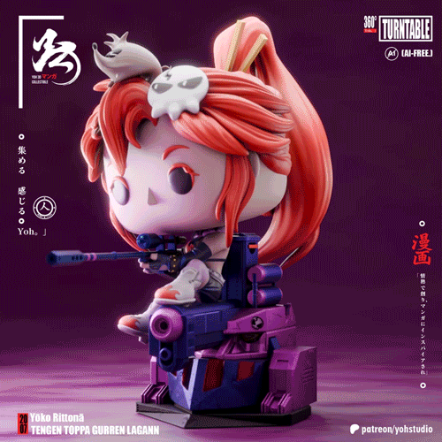 Yoko Littner- Gurren Lagann Fan Art - Custom POP - Funko