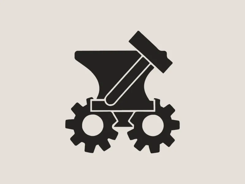 Labor Day Anvil & Gears 3D Print
