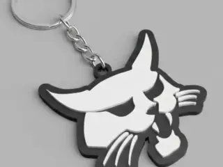 Bobcat logo keychain