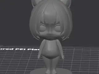 Vtuber Poko Rakun Chibi Figurine