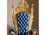 Gilded Blue Throne-0