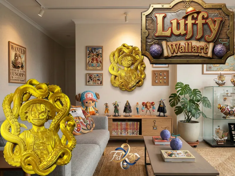 Monkey D Ruffy/Luffy Muurkunst
