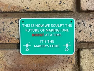 Maker's Code - Sign