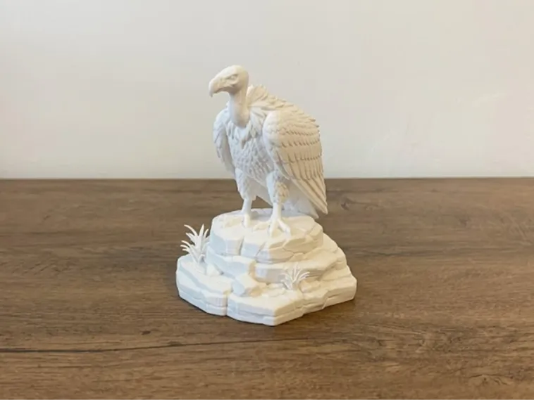 Vulture on Rocky Base - Wild West Decorative Model