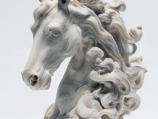 Artistic horse head