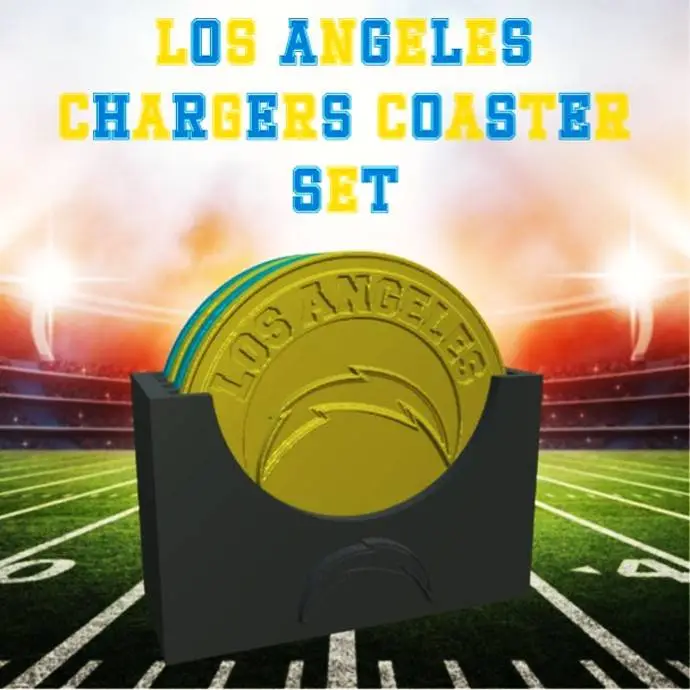 Los Angeles Chargers Coaster Set (NFL)