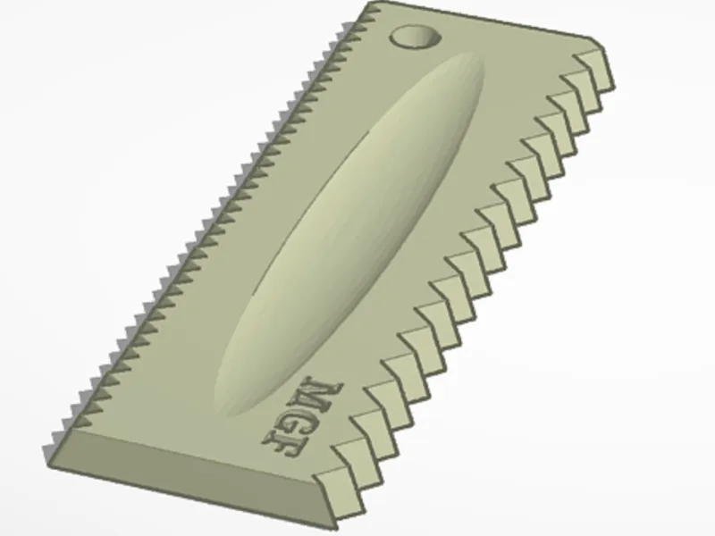 Key chain Wax comb for surfing