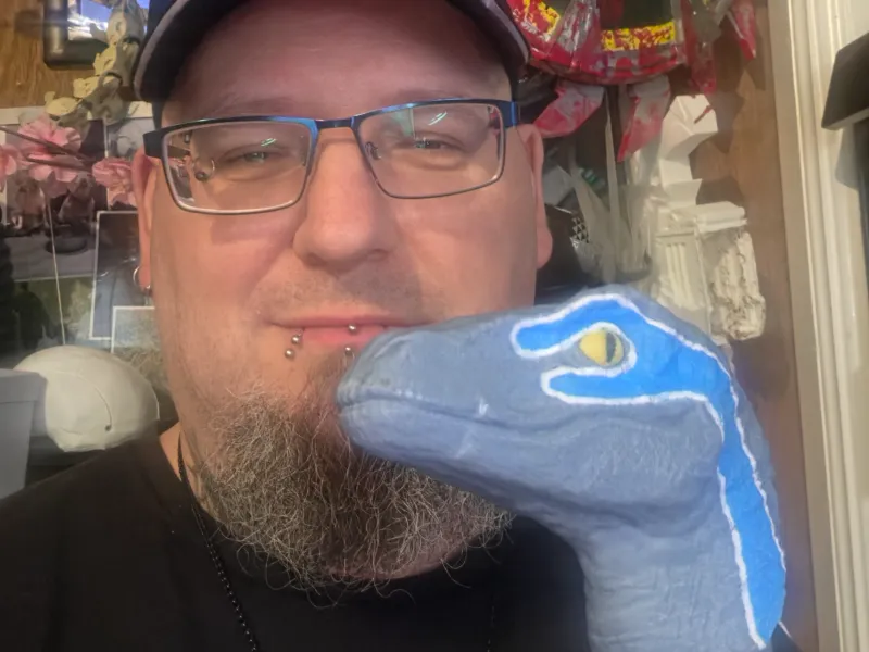 cabeza de raptor para bastón plegable