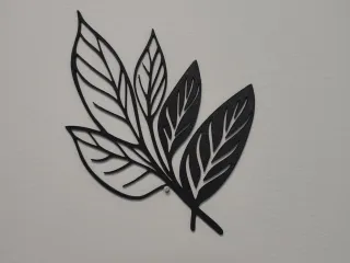Arte de pared hoja