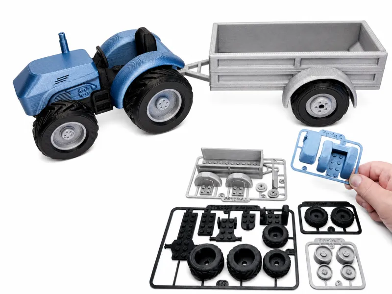 Tractor 01 with trailer Kit Card No AMS