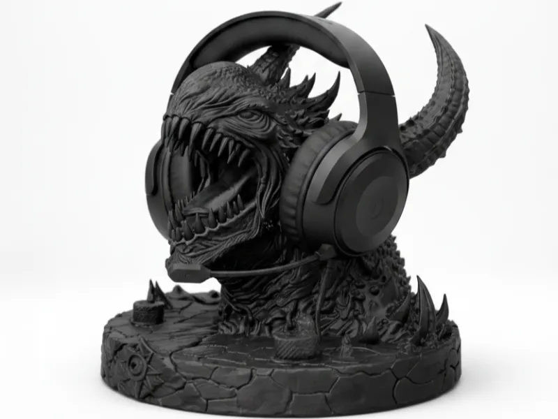 Demonic Lava Demon  Headset Holder