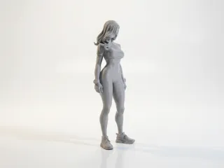 Pretty Lady Figurine Female Character 3D Printable