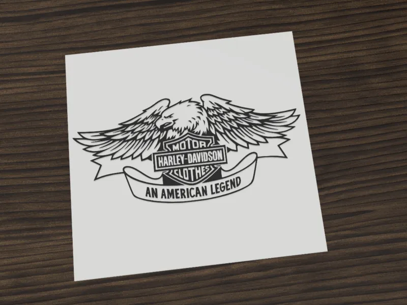 Harley-Davidson eagle banner emblem