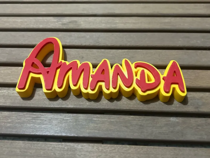 Amanda Disney name decorative