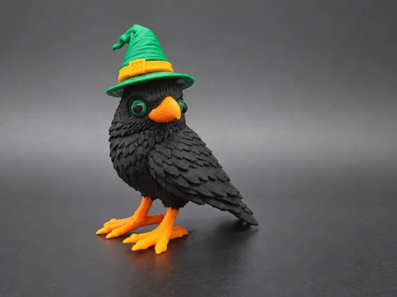 魔女の鴉 – 可愛いマルチカラーハロウィンデコ