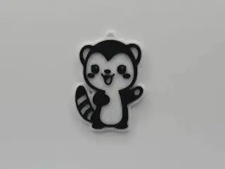 Cute Ferret Keychain #1