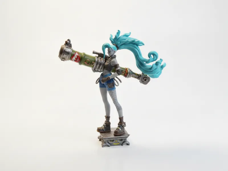 Jinx Chaotic Goddess Statue LOL Champions 3D Printable