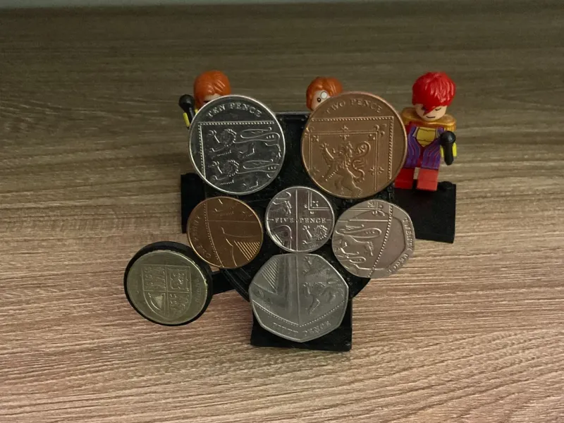 Münzständer für das königliche Wappen Großbritanniens