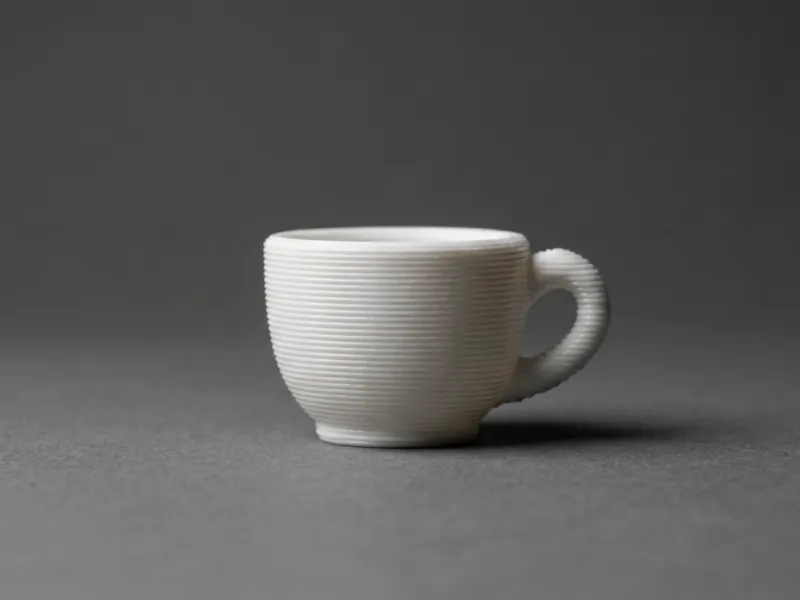 Modelo 3D de Xícara de Café em Miniatura para Decoração de Cozinha